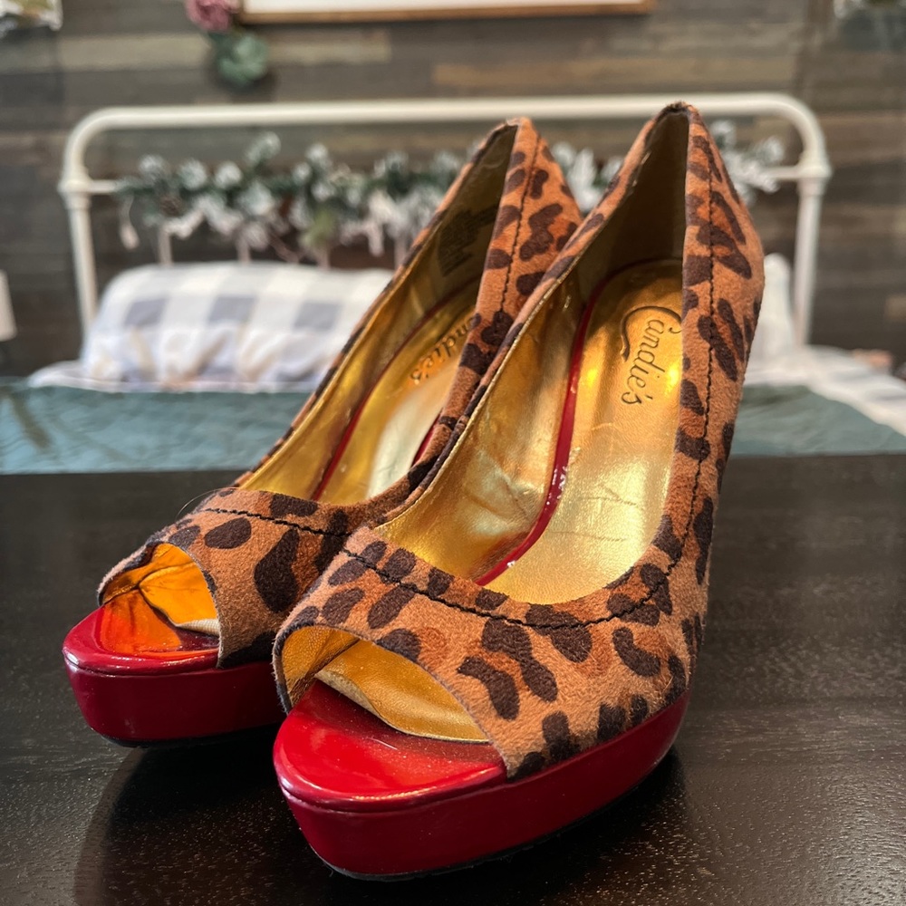 Candies Leopard Heels